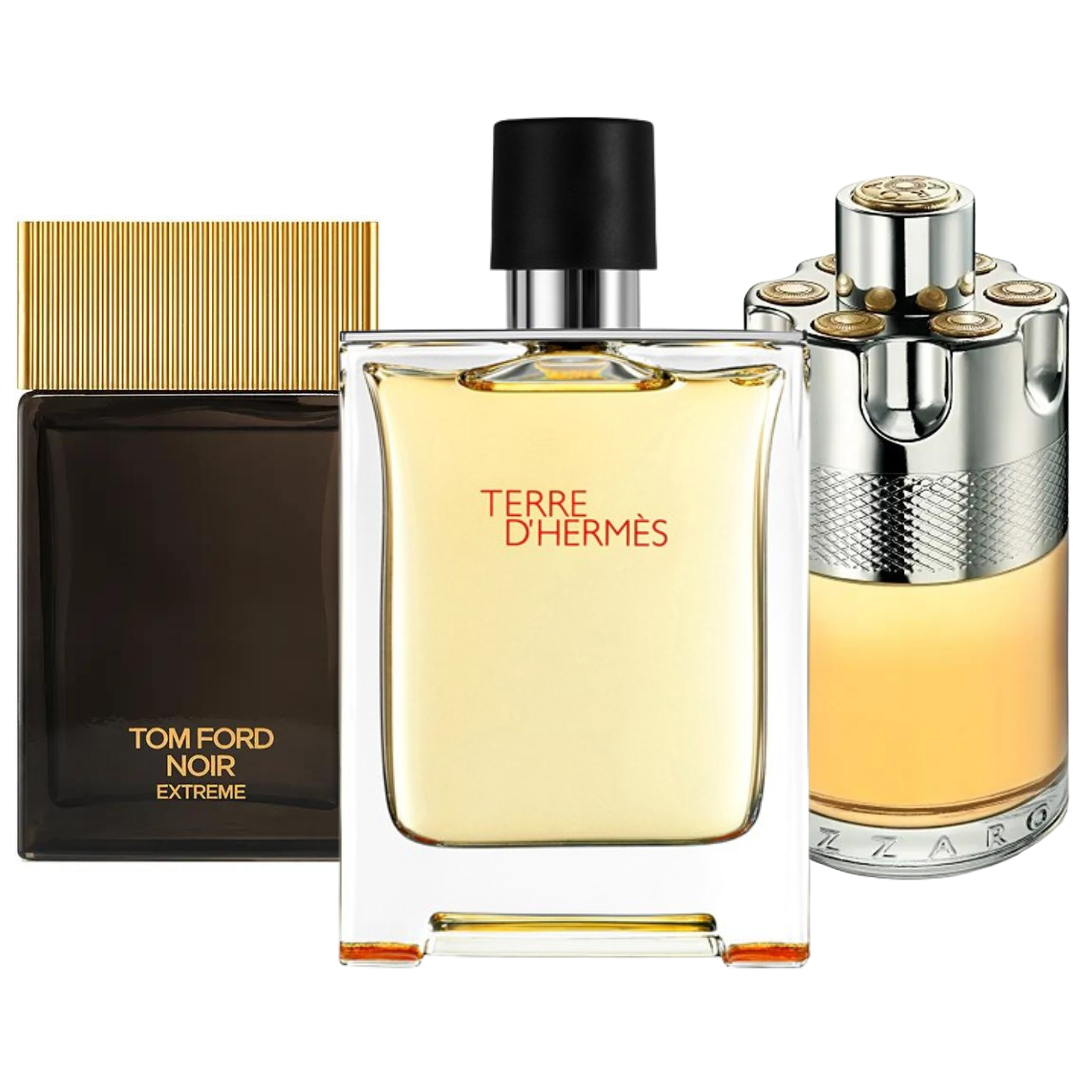 Set 3 Profumi | Terre d'Hermès · Azzaro Wanted · Noir Extreme
