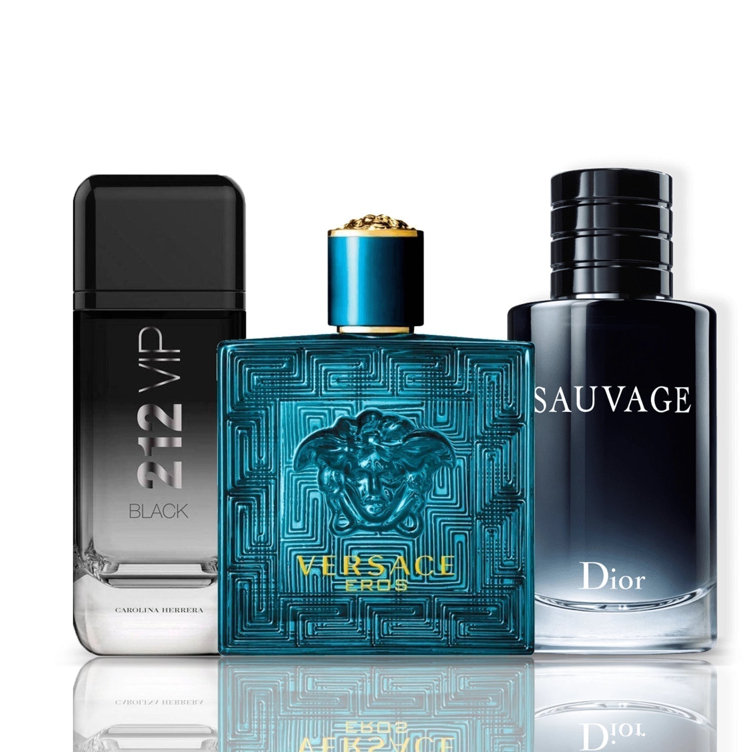 Set 3 Profumi | 212 VIP Black · Eros · Sauvage